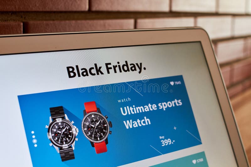 Black Friday Discount Screen Stock Image Image of advertising, retail