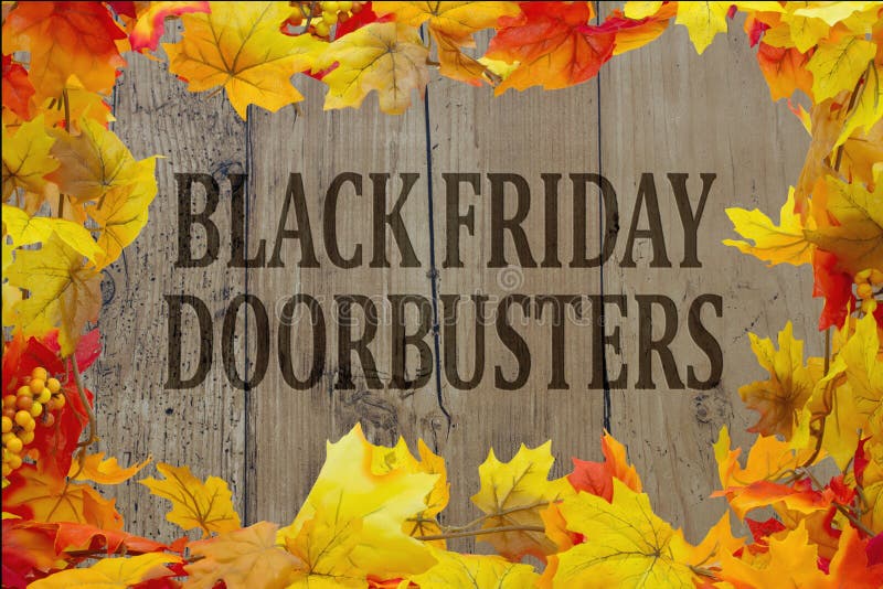 Black Friday Doorbusters Di Compera Immagine Stock Immagine di