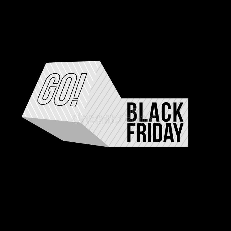 Black Friday försäljningsinskrift på geometriskt objekt Black Friday mall för din baner eller affisch Sale och rabatt vektor illustrationer Black Friday försäljningsinskrift på geometriskt objekt Black Friday mall för din baner eller affisch Sale och rabatt vektor illustrationer
