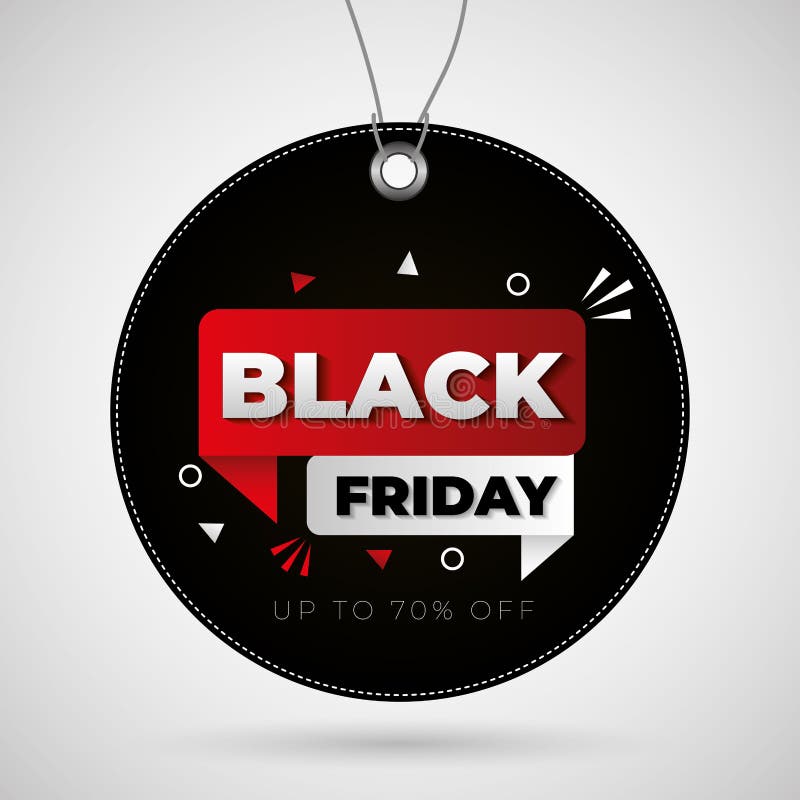 Black friday label stock vector. Illustration of marketing 198544637