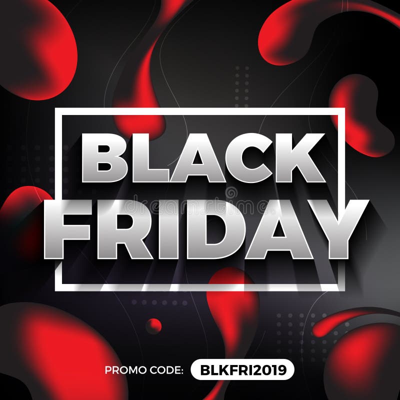 Black Friday Promotion Banner and Background stock illustration