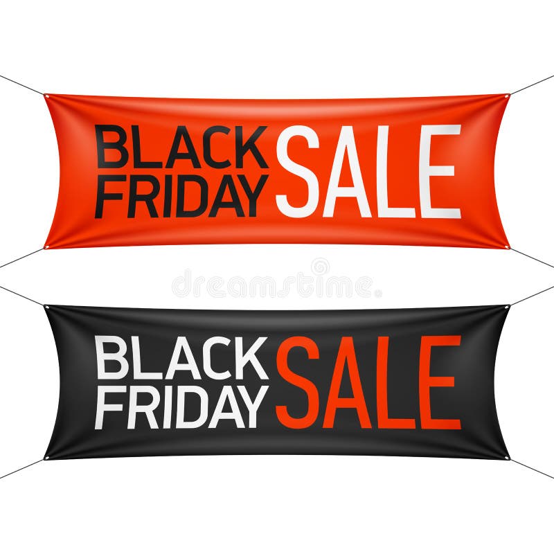Black Friday Sale banner vector illustration