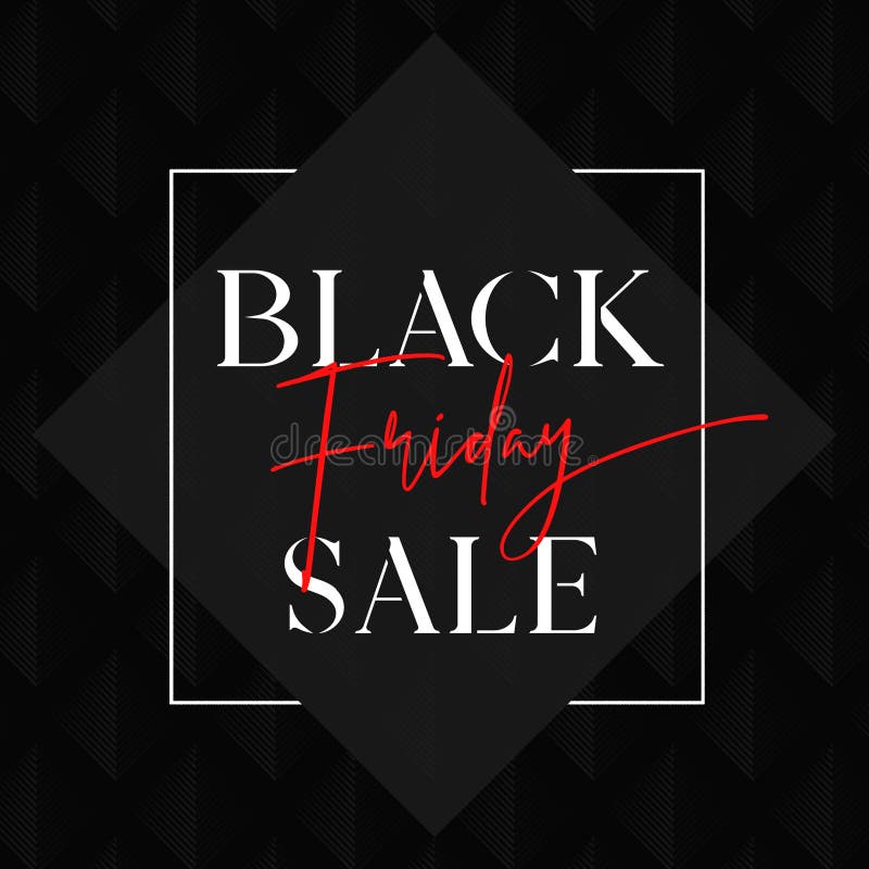Black Friday Sale Classy Card vector illustration