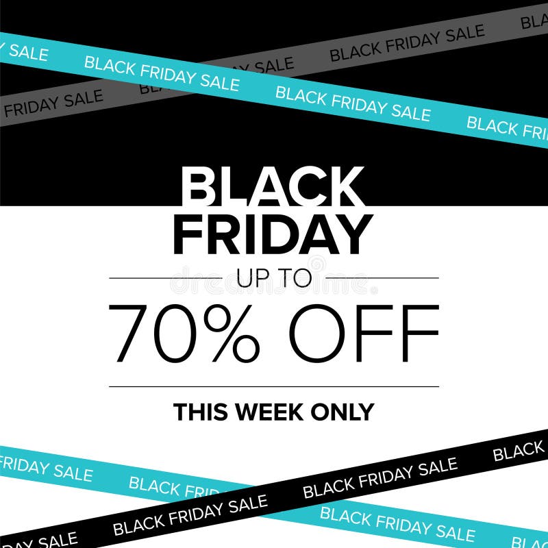 Black Friday sale poster design royalty free illustration