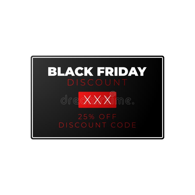 Black Friday Sale Poster in Vector Format . Discount Coupon Stock