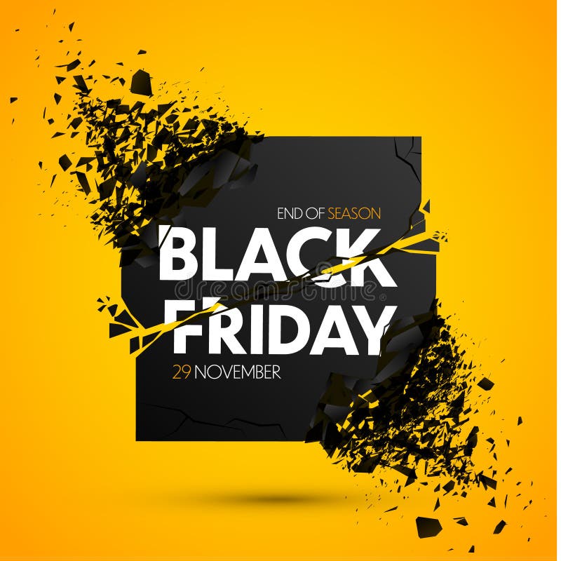 Black Friday Sale Vector Banner royalty free illustration