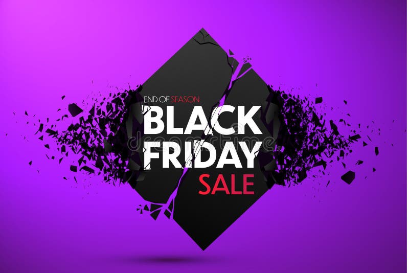 Black Friday Sale Vector Banner royalty free illustration