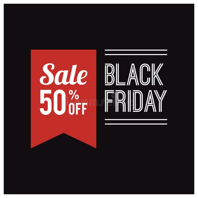 Black Friday Sale Wallpaper. Vector Illustration Decorative Design