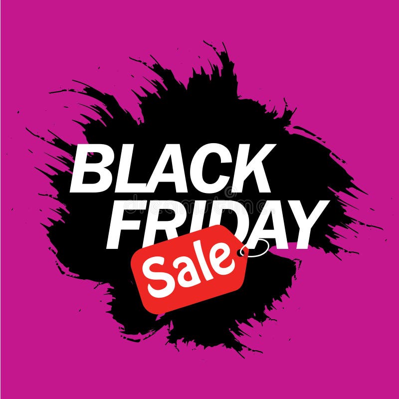 Black friday splash banner stock vector. Illustration of design 211666699