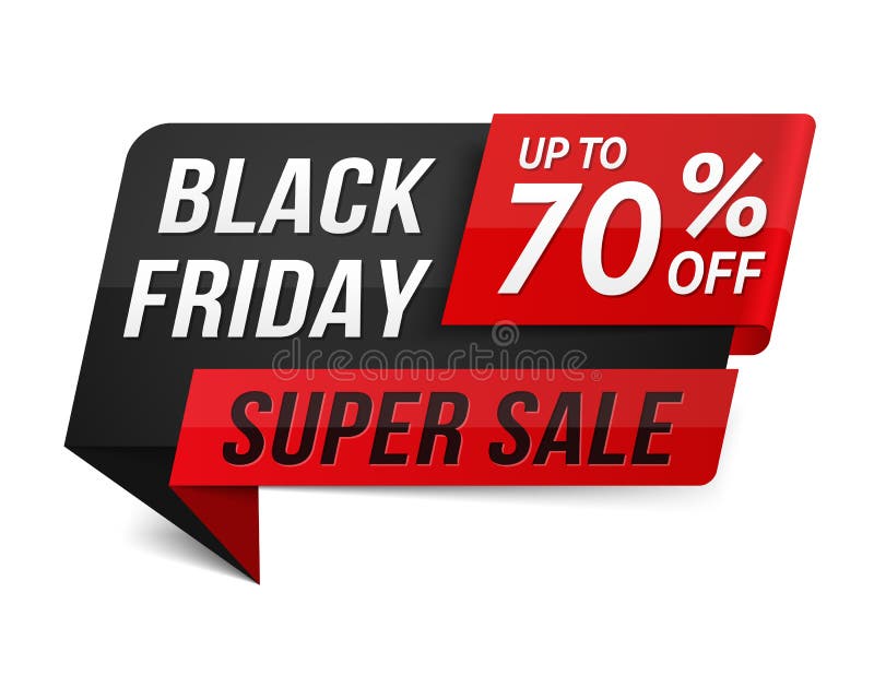 Black Friday Super Sale vector illustration