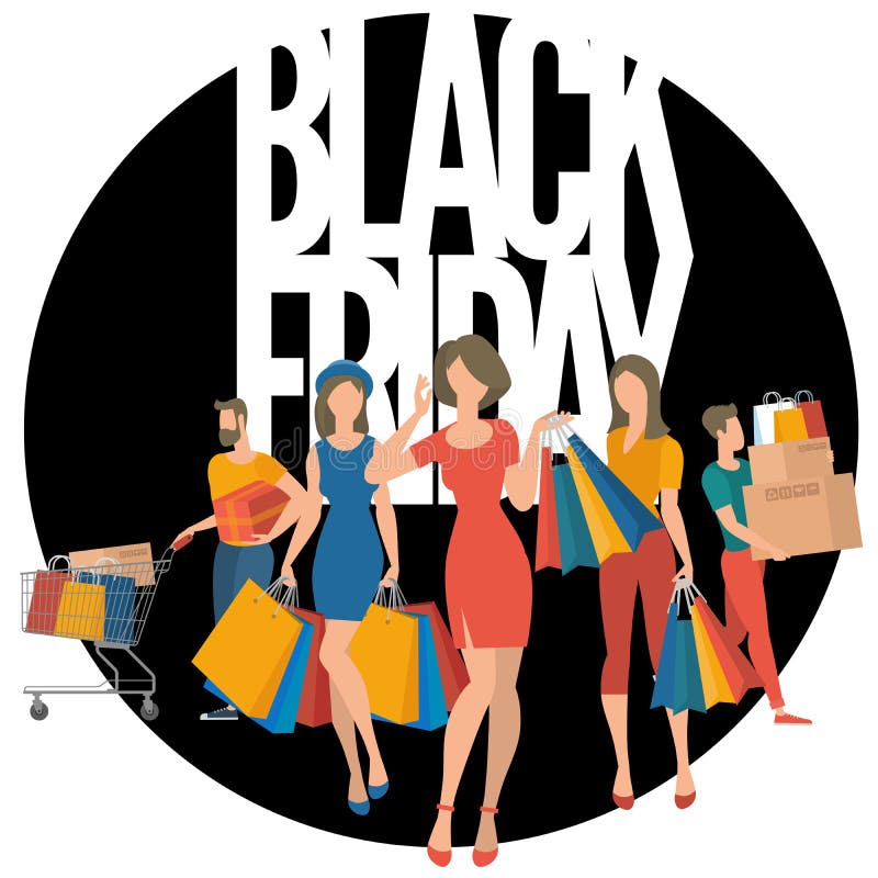 Black Friday-verkoopaffiche stock illustratie Black Friday-verkoopaffiche stock illustratie