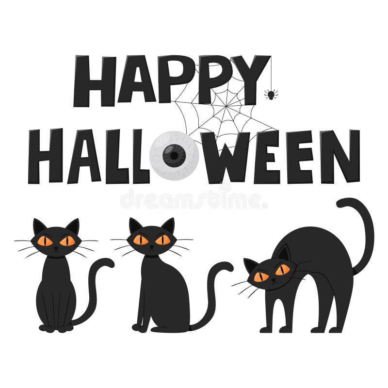 Black cat with arched back line and solid icon, halloween concept