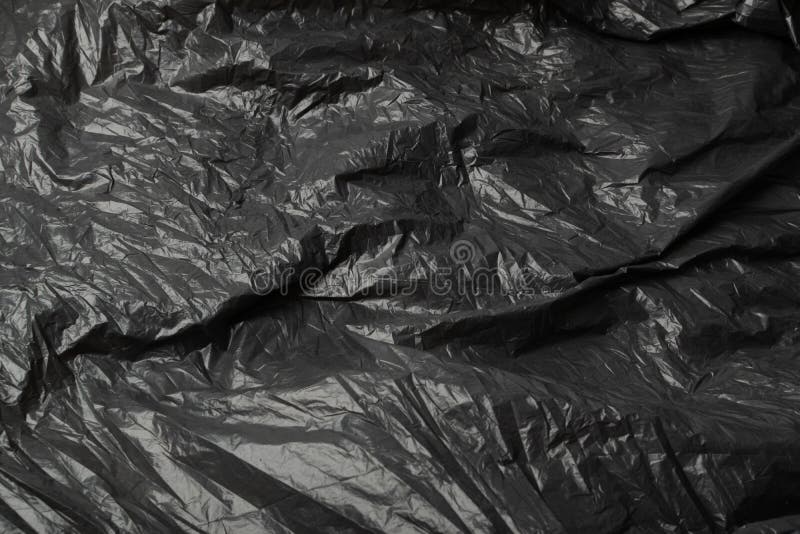 Black Garbage Bag Texture stock photo. Image of pollution 254414162
