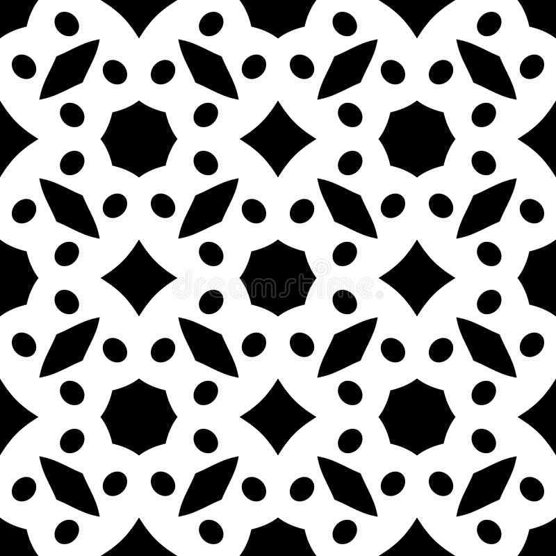 Black Geometric Seamless diamond triangles circles pattern in white background vector illustrations. vector illustration Black Geometric Seamless diamond triangles circles pattern in white background vector illustrations. vector illustration