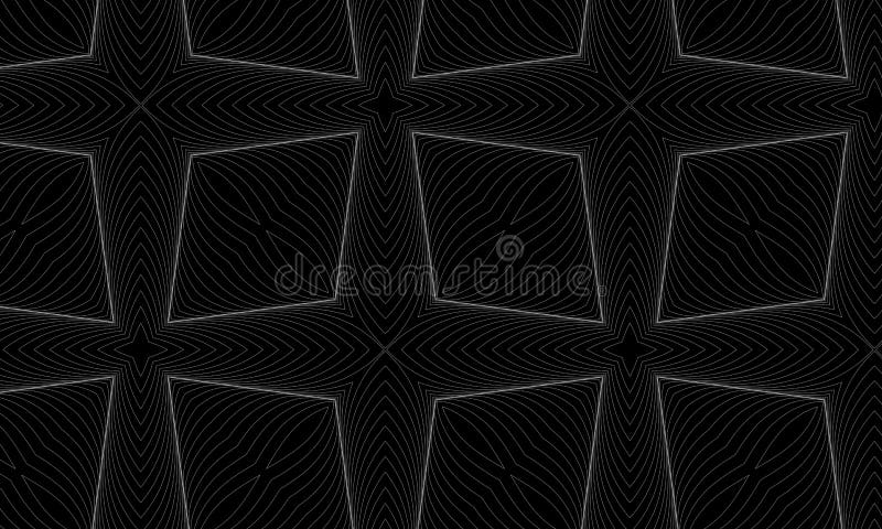 Black geometric seamless pattern.