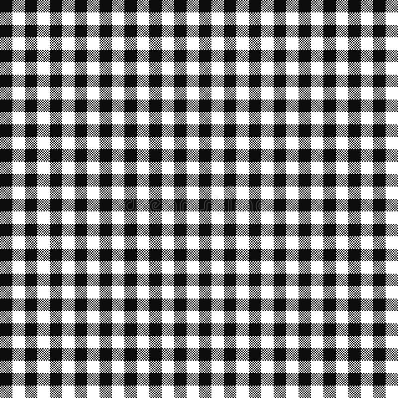 Black Gingham Seamless Pattern Stock Vector - Illustration of clean ...