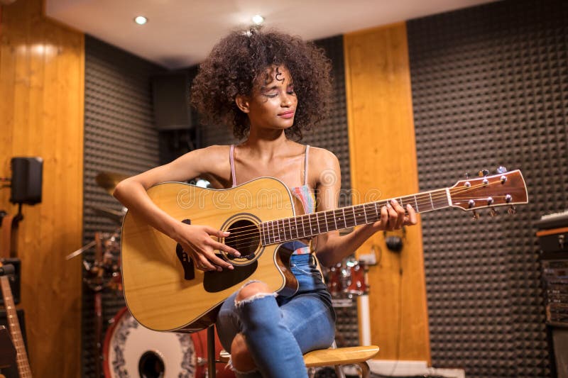 3 163 Black Girl Playing Guitar Photos Free Royalty Free Stock Photos From Dreamstime