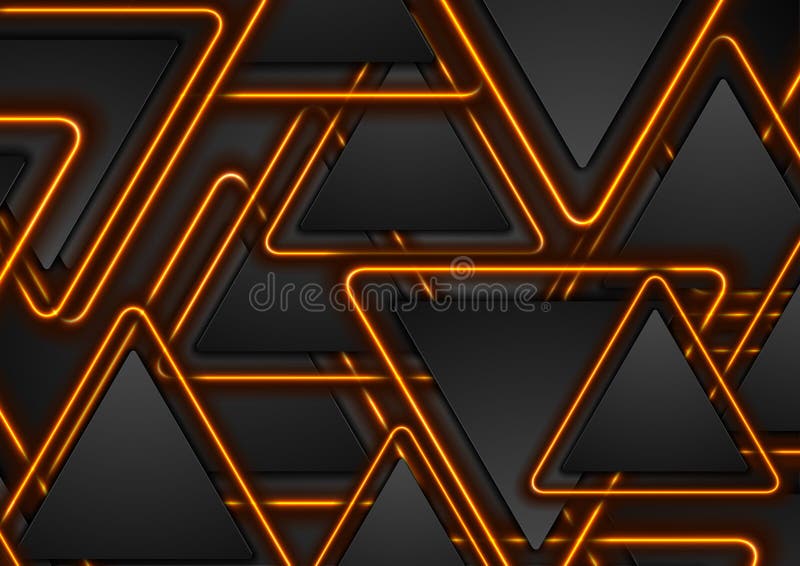 Abstract orange glow vector background. Stock Vector
