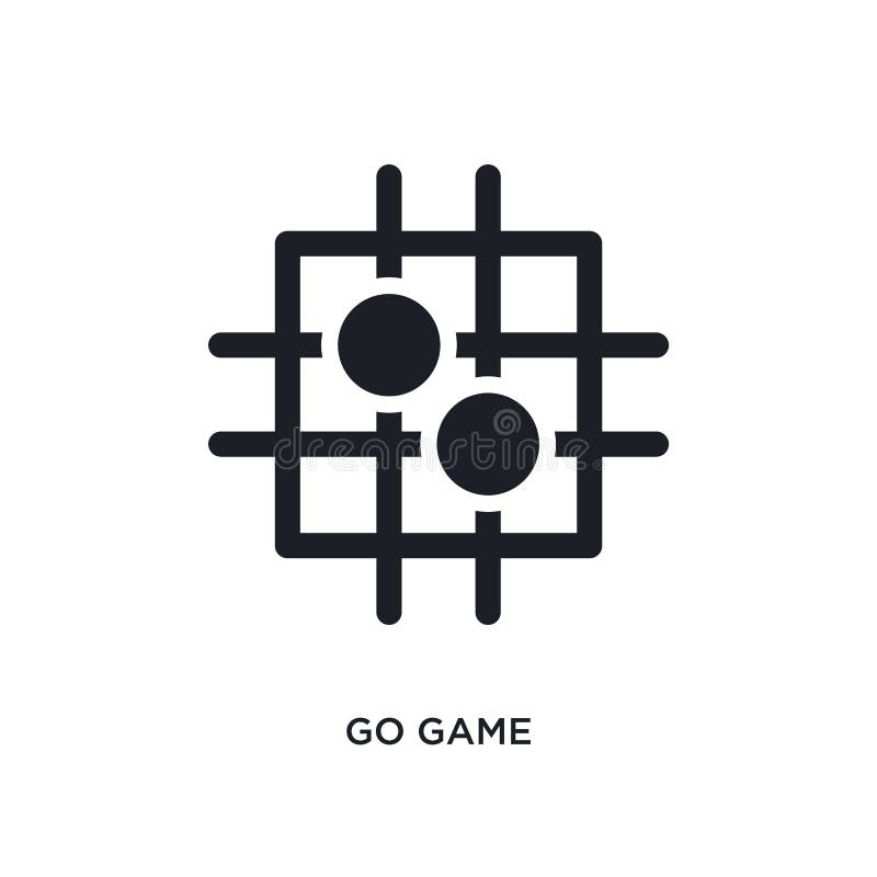 Black Go Game Isolated Vector Icon. Simple Element Illustration ...