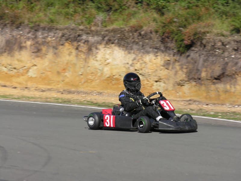 Black Go Kart stock photo. Image of recreation, fast, adventure 262934
