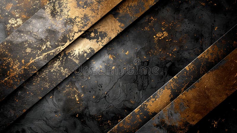 Black and gold diagonal stripes texture vector illustration