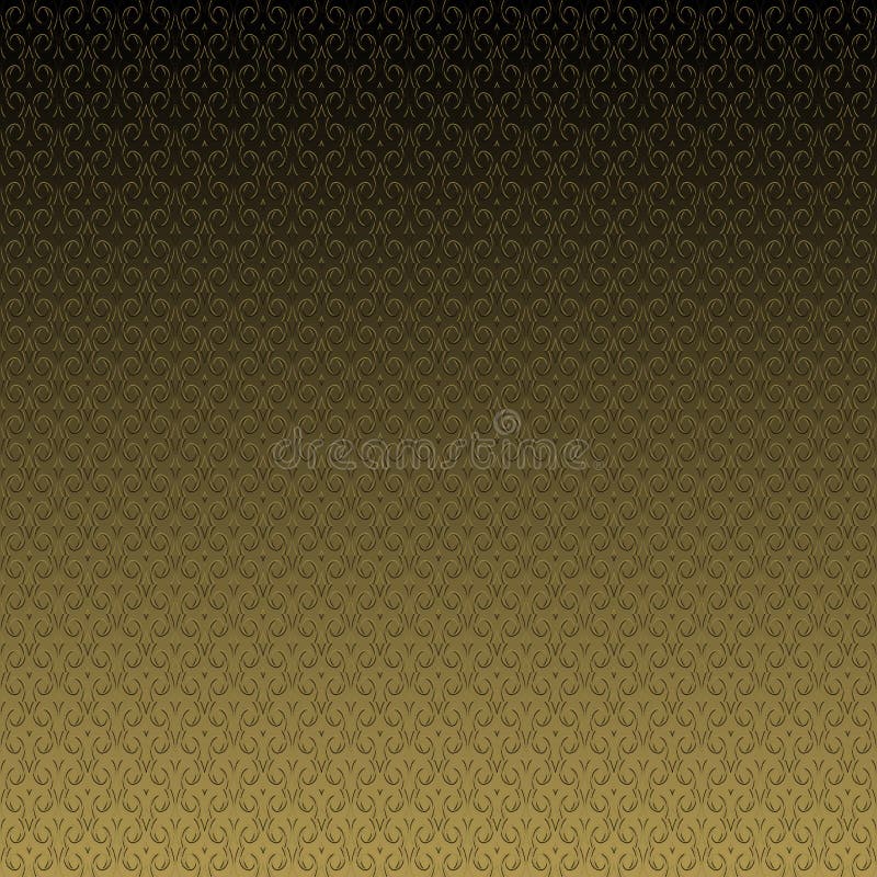 Black and Gold Illustration, High Resolution Square Format and