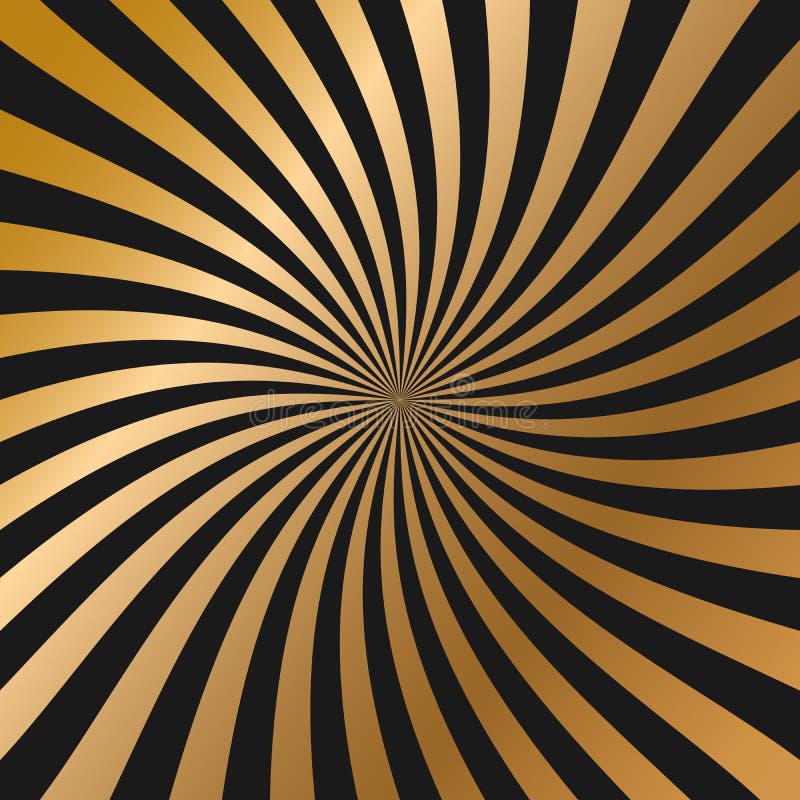 Black and Gold Shiny Background. Vector Illustration Stock Vector