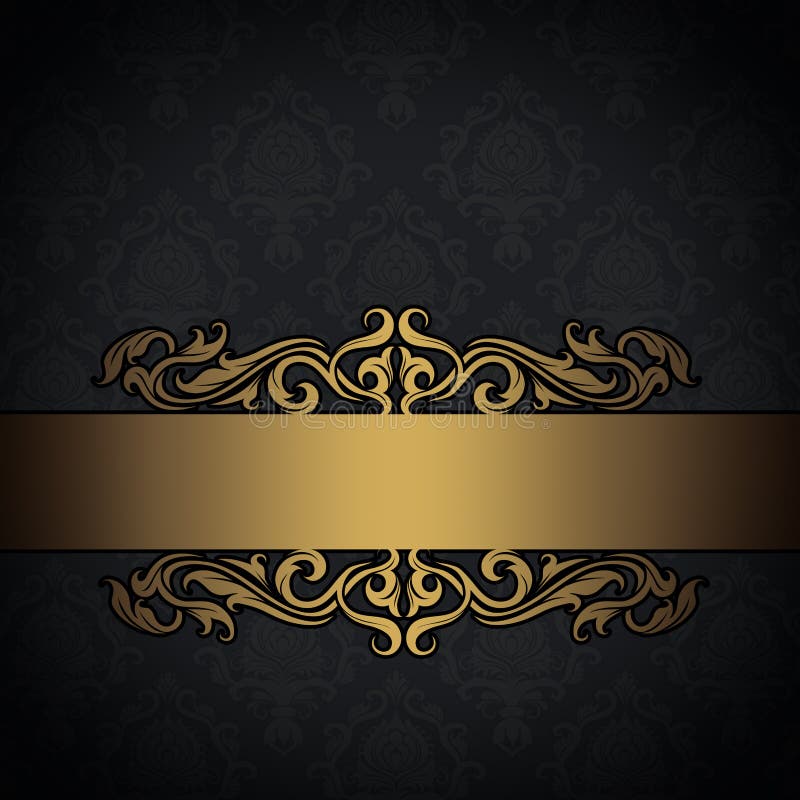 Get the most luxurious black and gold vintage background collection for your creative projects