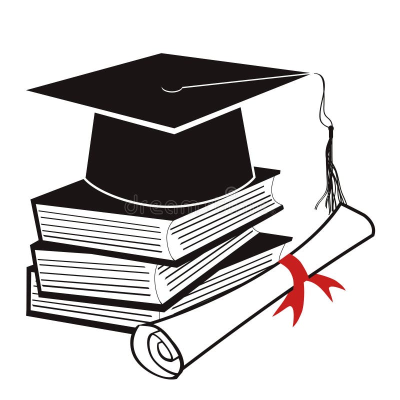 Black Graduation Background Stock Vector Illustration of design