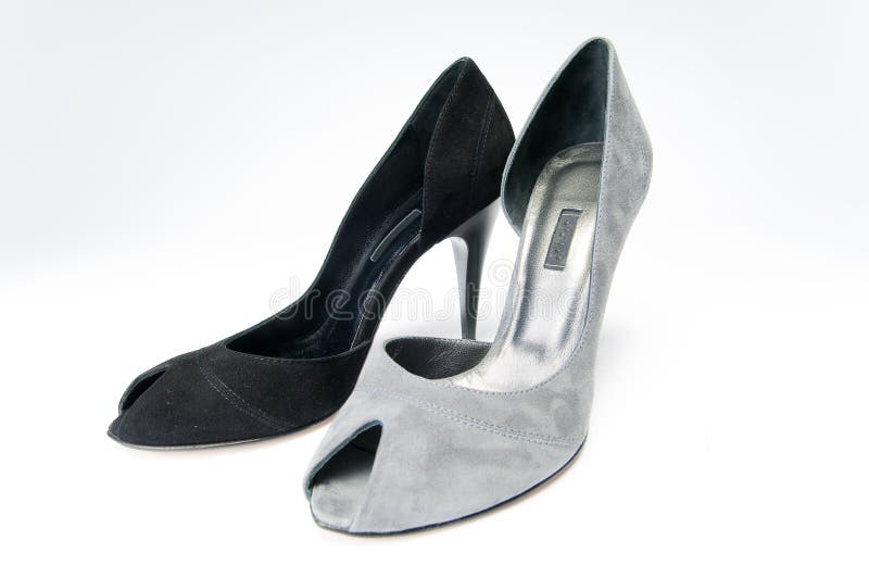 Black And Gray Female Shoes Picture. Image 8757606