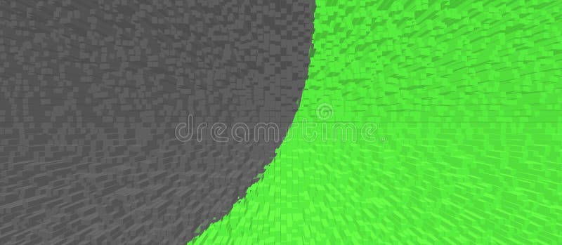Black and green cube pattern abstract wallpaper background vector illustration