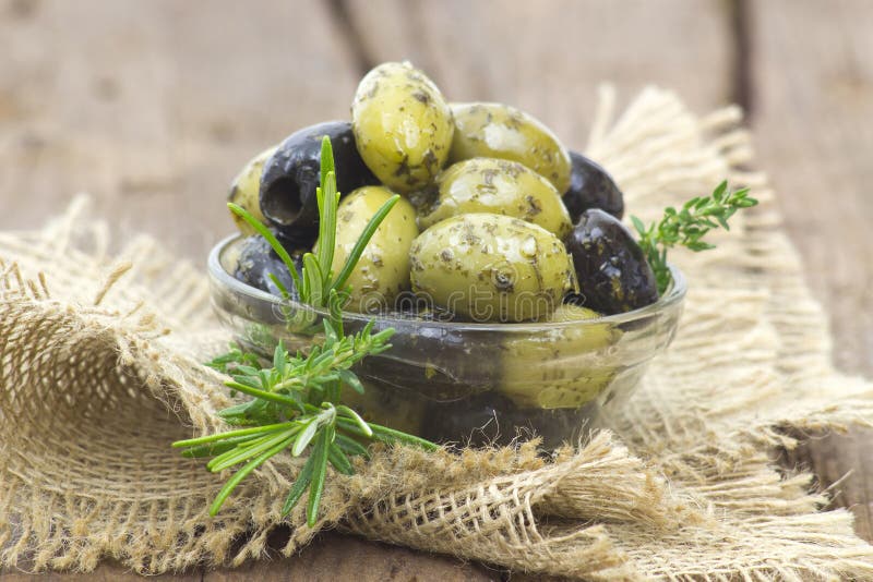 Black and green olives stock photo. Image of herb, nutrition 102883450