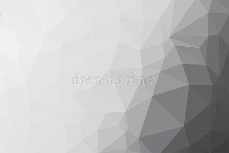 Black, Grey and White Gradient Triangle Background, Abstract Polygon  Pattern Stock Illustration - Illustration of photoshop, gray: 140643082