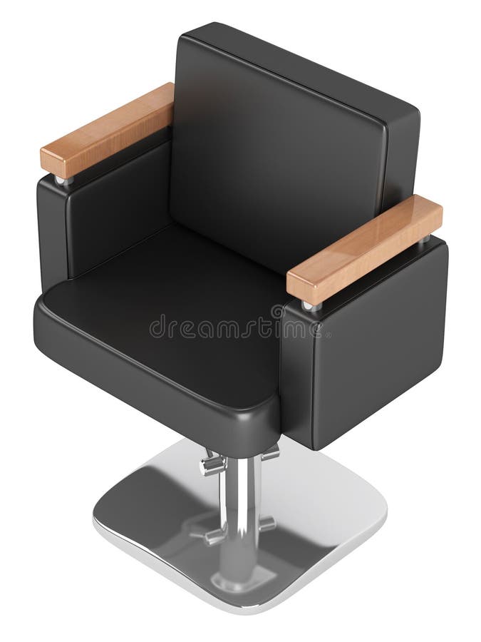 Black Hairdressing Salon Chair Stock Illustration Illustration of