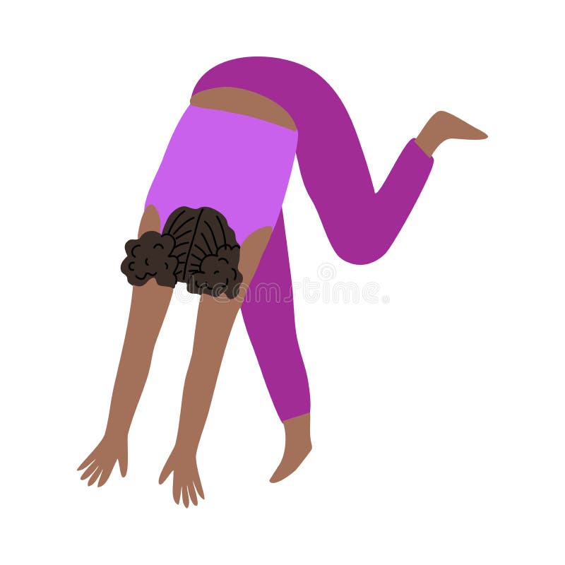 Girl Doing Yoga Pose,Shirshasana or Yoga Headstand is an Asana in