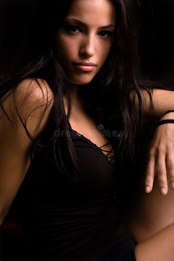 Black Haired Young Woman