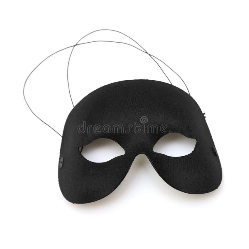 Black half-mask stock photos Black half-mask stock photos