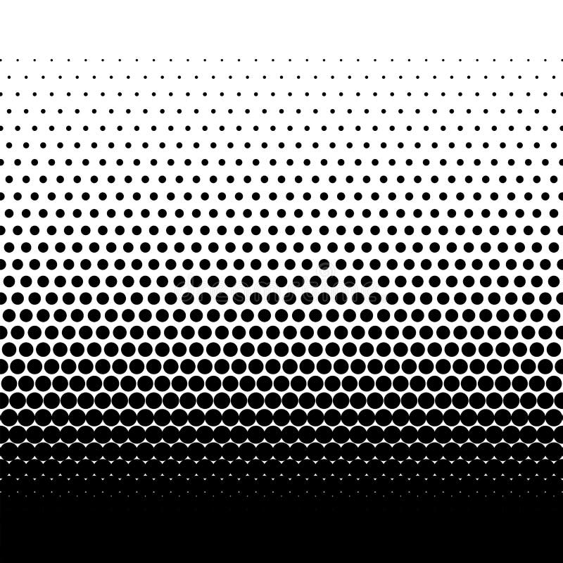 Black halftone vector dots gradient on white background vector illustration