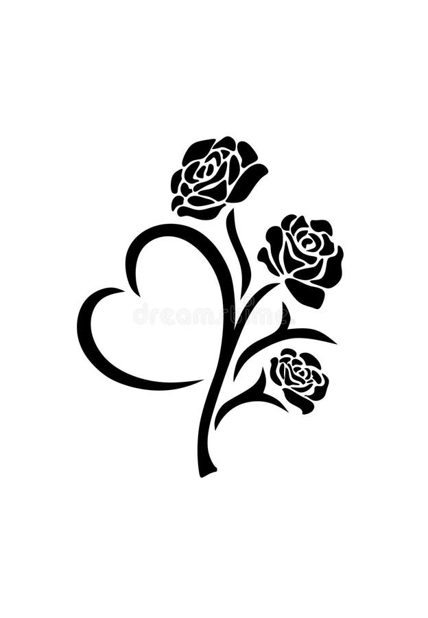 Black Rose Tattoo PNG Transparent SVG Vector