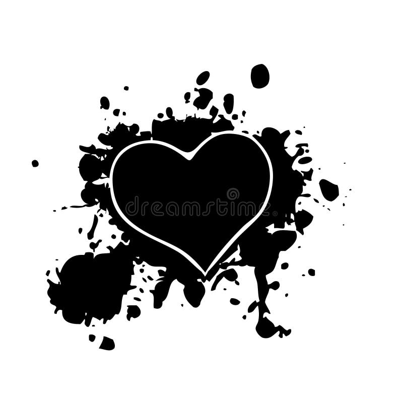 Bad Black Heart Shape Symbol Translucent Glossy Toxic Love Stock Photo - Download Image Now - iStock