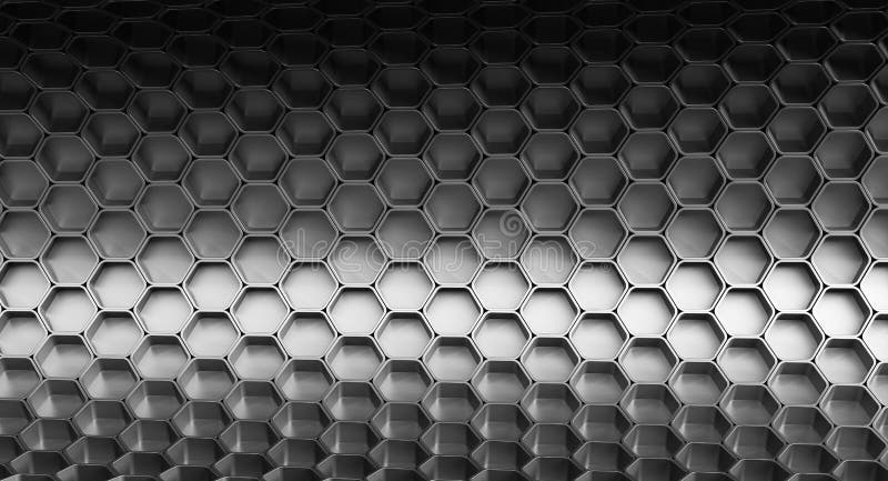 Black hexagonal cell background vector illustration