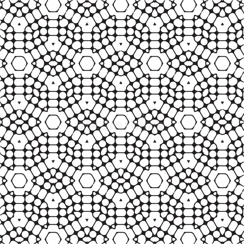 Black Hexagonal Stylish Unique Elegance Modern Pattern Background royalty free illustration