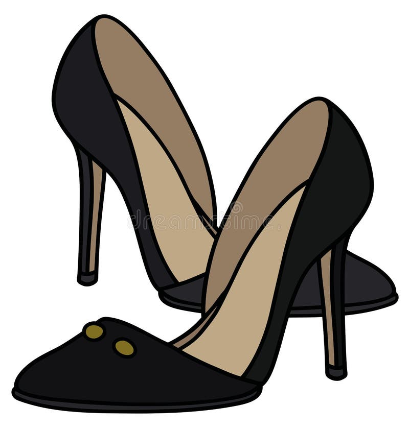 Clipart of a Pink High Heel Shoe with a Bow - Royalty Free Vector  Illustration by BNP Design Studio #1384281