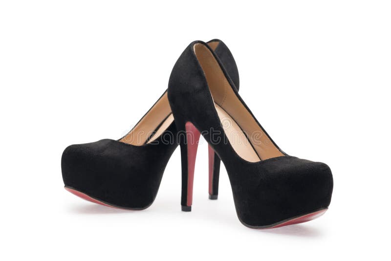 Black high heels, symbolic photo for fashion and elegance stock photography Black high heels, symbolic photo for fashion and elegance stock photography
