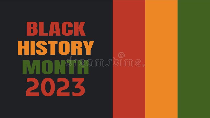 Black History Month African American Heritage Celebration Usa Vector Illustration Text Flag Stripes Traditional African 253323862 