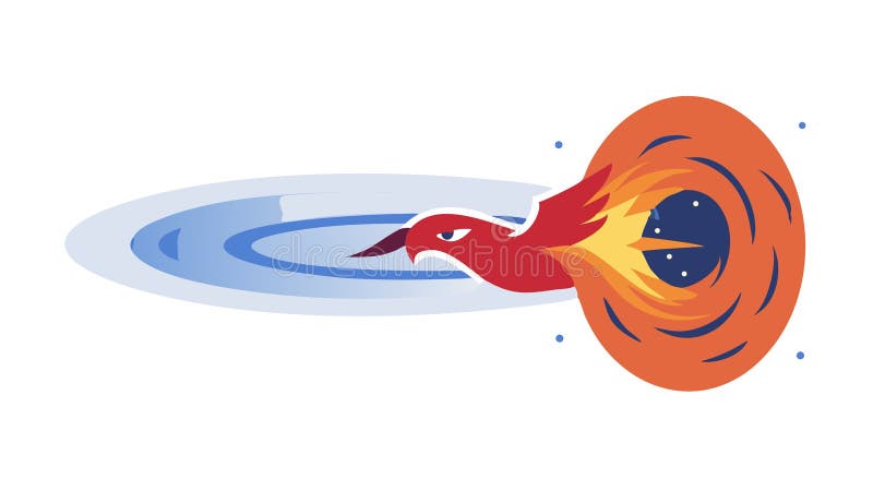 Black hole, cosmic singularity and gravitational pull. vector design Generative AI royalty free illustration