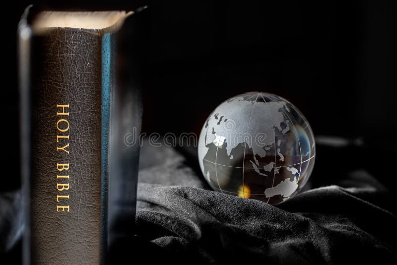 Black Holy Bible with Earth