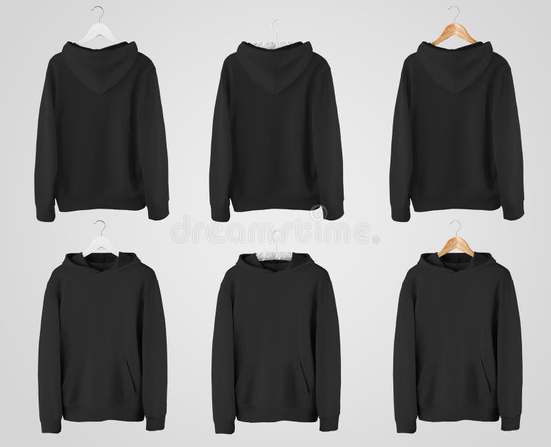 Blank Sweatshirt Mock Up Template Front And Back View Isolated Stock Photo Picture And Royalty Free Image Image 80122314
