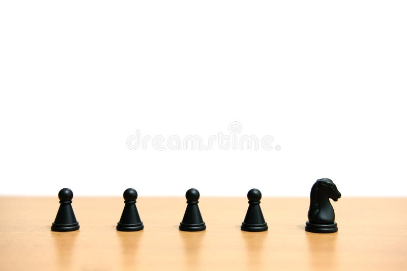 White chess pieces in a row Royalty Free Vector Image