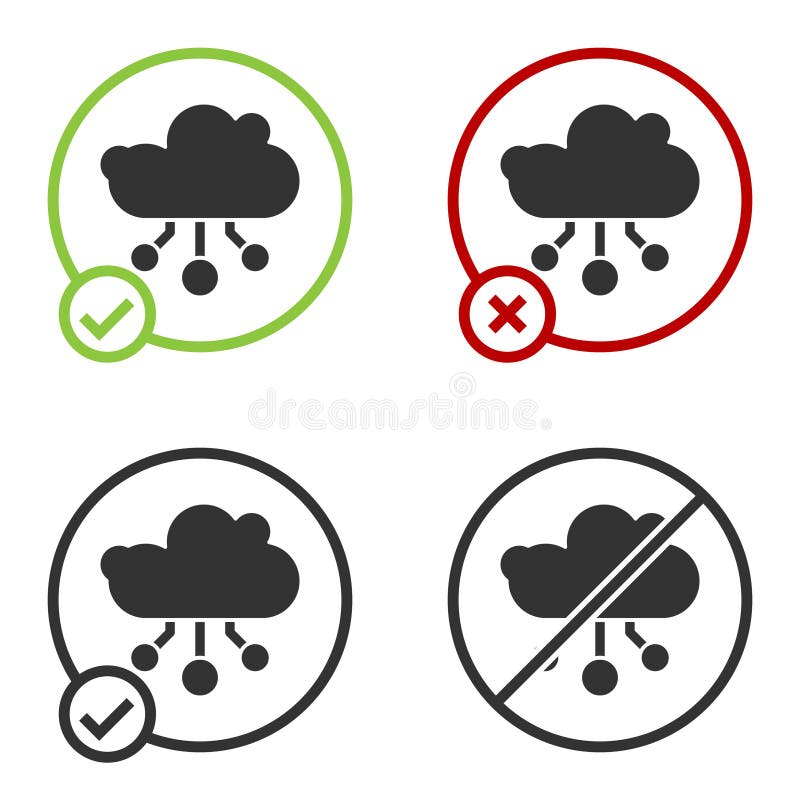 Black Internet of things icon isolated on white background. Cloud computing design concept. Digital network connection. Circle button. Vector.